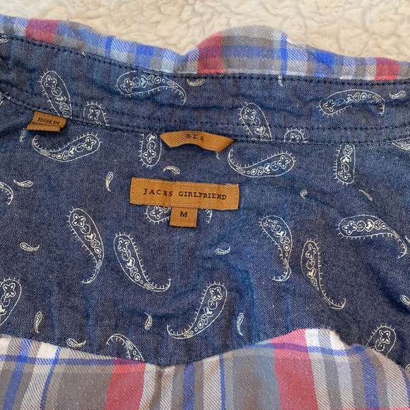 Jacks Girlfriend | Plaid Shirt w/paisley detail, Medium - Picture 4 of 8